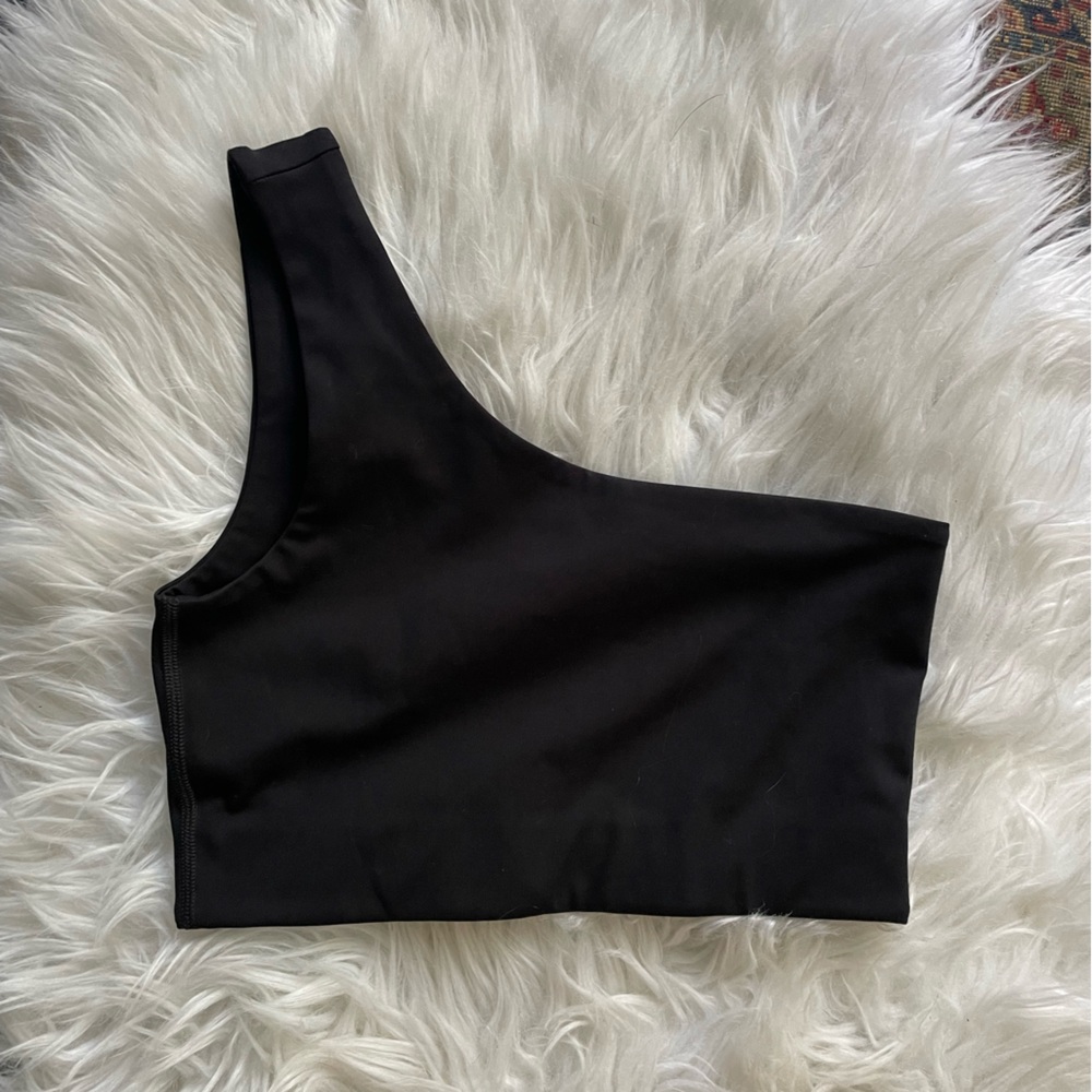 Girlfriend Collective One Shoulder Sports Bra Small NWOT